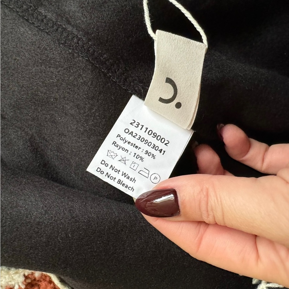 NWT Commense Contrast Trim Jacket With Matching Scarf - Picture 8 of 9